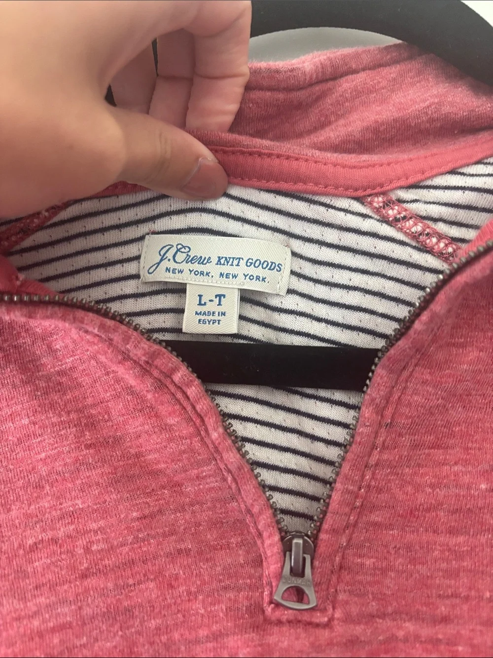 J. crew Knit goods quarter zip